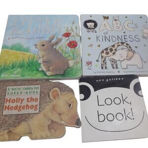 Toddler Board Book Lot ABCs of Kindness Wee Gallery Little Rabbit 4